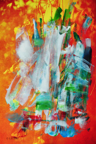 Acrylmalerei auf Kunstfotografie GOLDENER HERBST